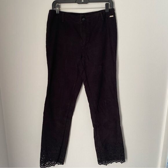 Guess Women’s Black High Rise Eyelet Hem Details - Picture 1 of 6